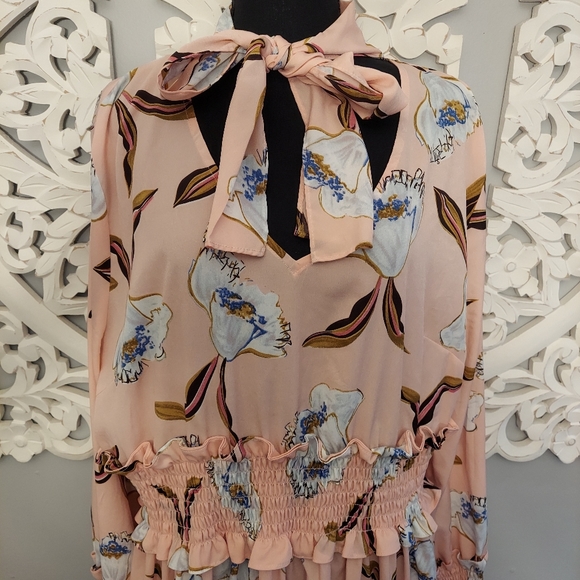 Plus Size Floral Spring Dress - Picture 6 of 7